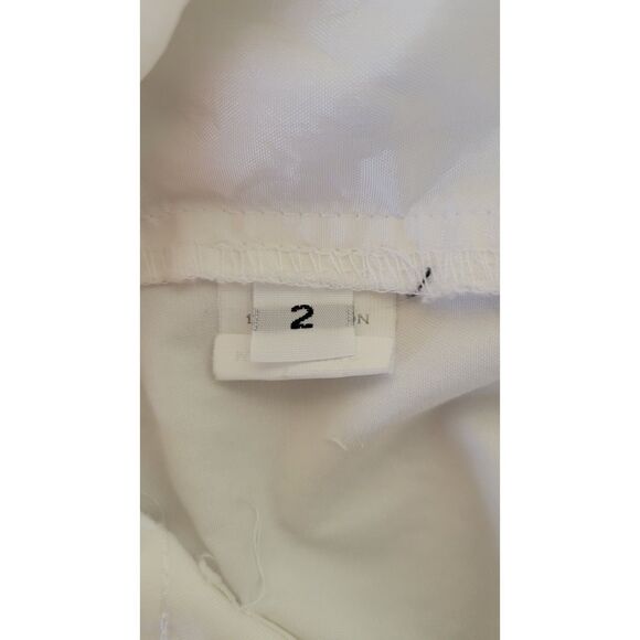 Ulla Johnson White Ankle Cropped Cotton Pants - Picture 4 of 5